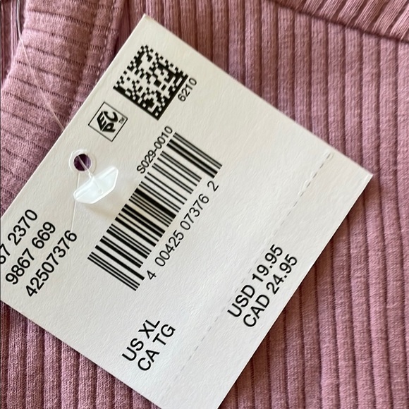 Pink Ribbed T-Shirt - Picture 3 of 8